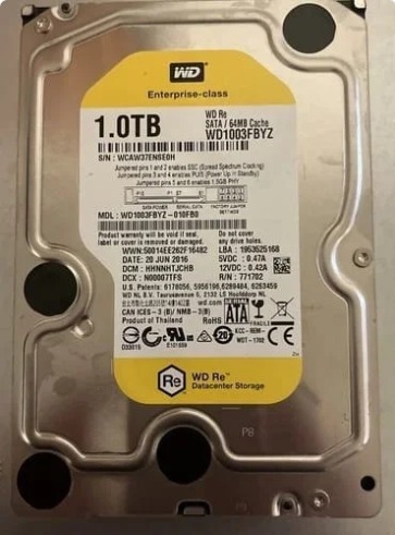 WD 1TB HDD 7200RPM Desktop Hard Drive