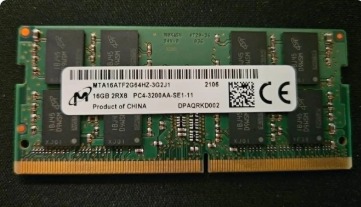 Micron 16GB DDR4 3200MHz Laptop RAM